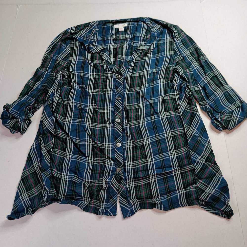 J Jill Plaid Shirt